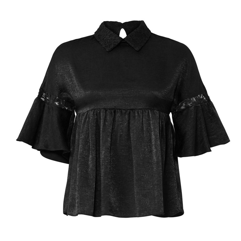 Waverly Grey Black Linda Top Medium